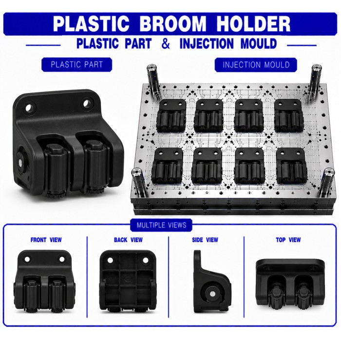 Plastic Broom Holder Mould and Moulding Service