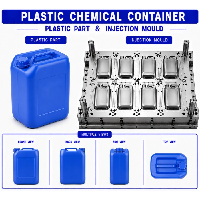 Plastic Chemical Container Mould and Moulding Service