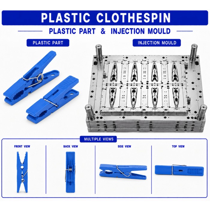Plastic Clothespin Mould and Moulding Service