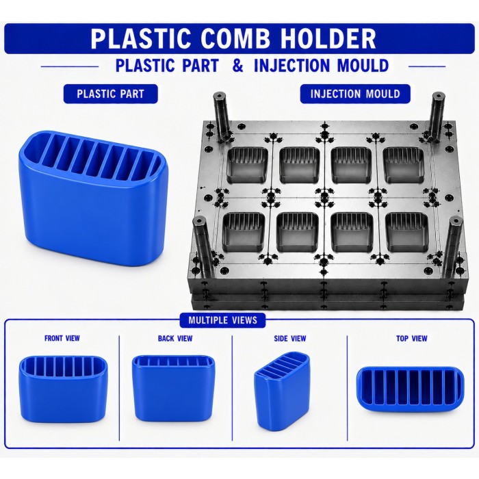 Plastic Comb Holder Mould and Moulding Service
