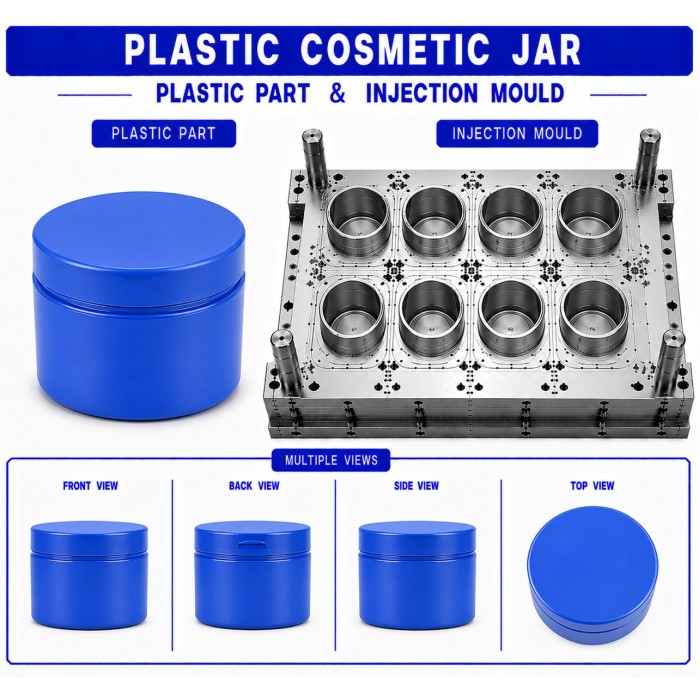 Plastic Cosmetic Jar Mould and Moulding Service