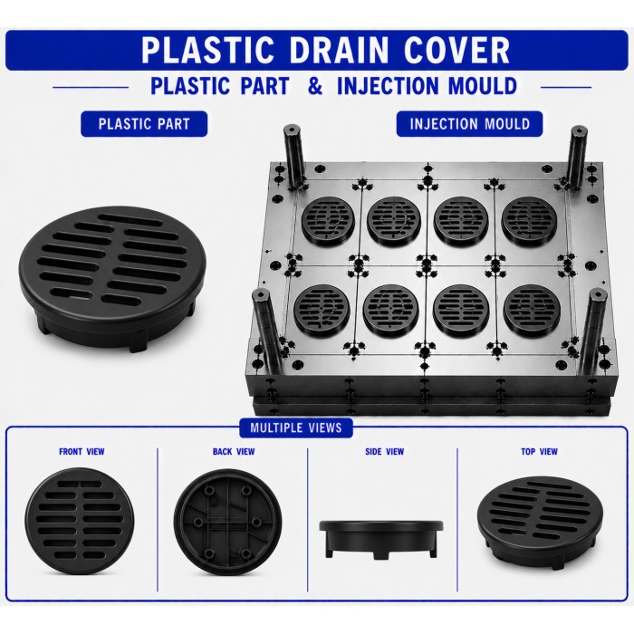 Plastic Drain Cover Mould and Moulding Service