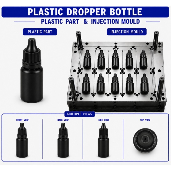 Plastic Dropper Bottle Mould and Moulding Service