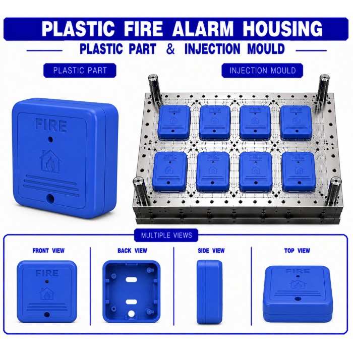 Plastic Fire Alarm Housing Mould and Moulding Service Plastic Fire Alarm Housing Mould and Moulding Service