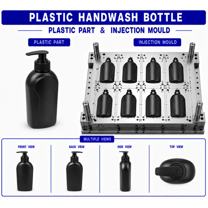 Plastic Handwash Bottle Mould and Moulding Service