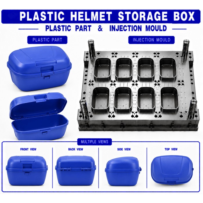 Plastic Helmet Storage Box Mould and Moulding Service Plastic Helmet Storage Box Mould and Moulding Service