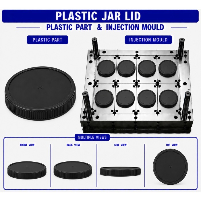 Plastic Jar Lid Mould and Moulding Service