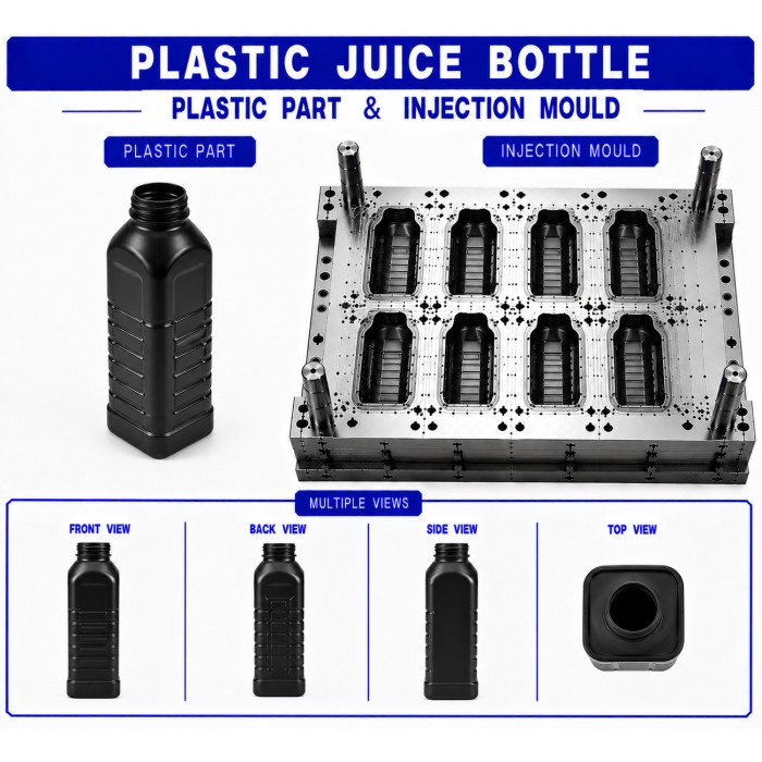 Plastic Juice Bottle Mould and Moulding Service