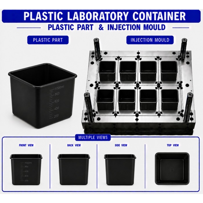 Plastic Laboratory Container Mould and Moulding Service