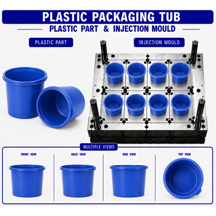 Plastic Packaging Tub  Mould and Moulding Service