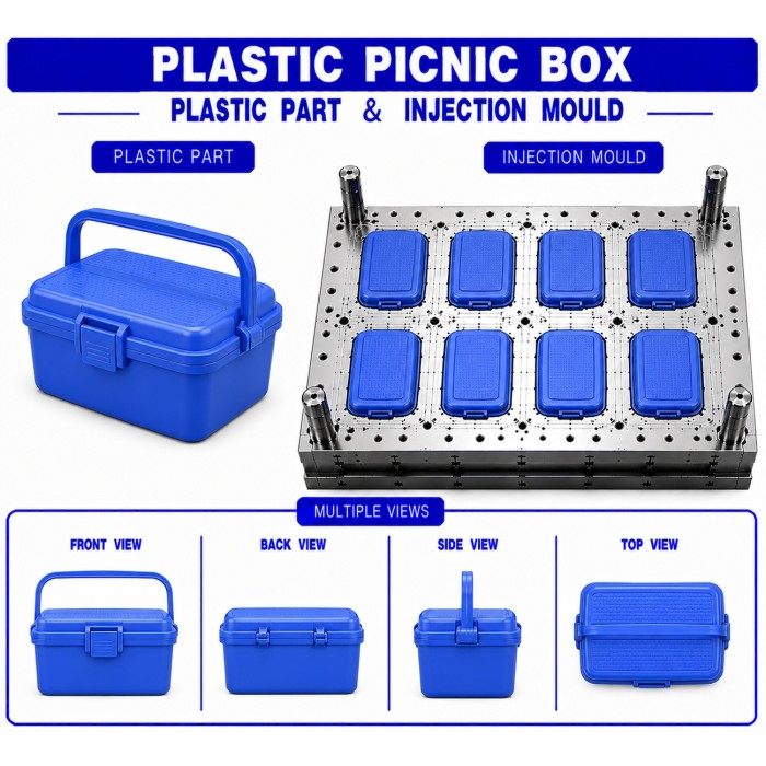 Plastic Picnic Box Mould and Moulding Service