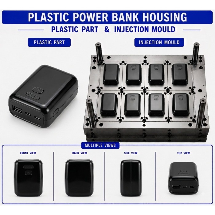 Plastic Power Bank Housing Mould and Moulding Service