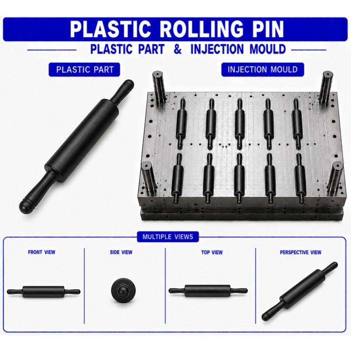 Plastic Rolling Pin Mould and Moulding Service