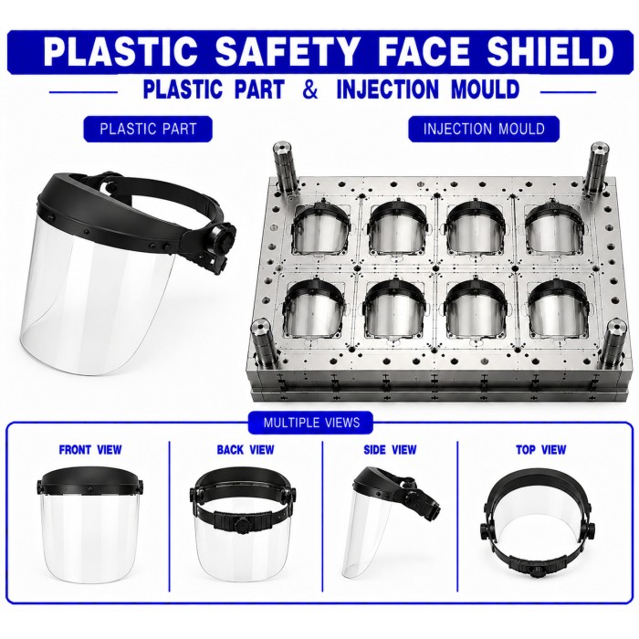 Plastic Safety Face Shield Mould and Moulding Service Plastic Safety Face Shield Mould and Moulding Service