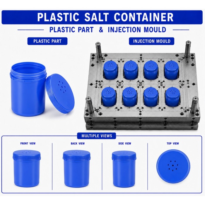 Plastic Salt Container Mould and Moulding Service
