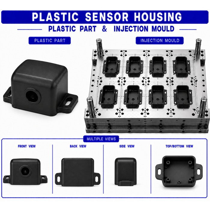 Plastic Sensor Housing Mould and Moulding Service