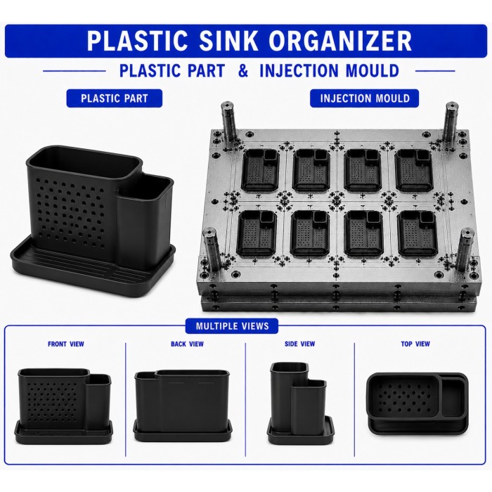Plastic Sink Organizer Mould and Moulding Service