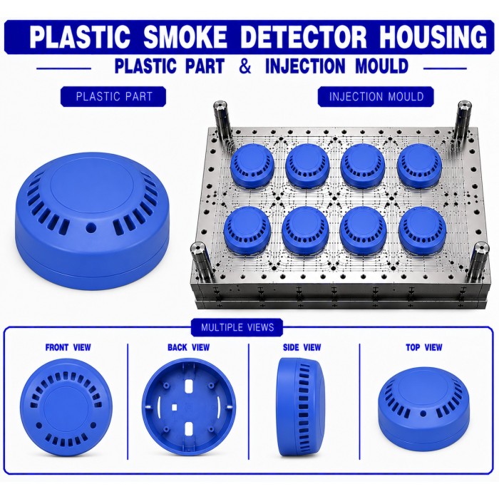 Plastic Smoke Detector Housing Mould and Moulding Service Plastic Smoke Detector Housing Mould and Moulding Service