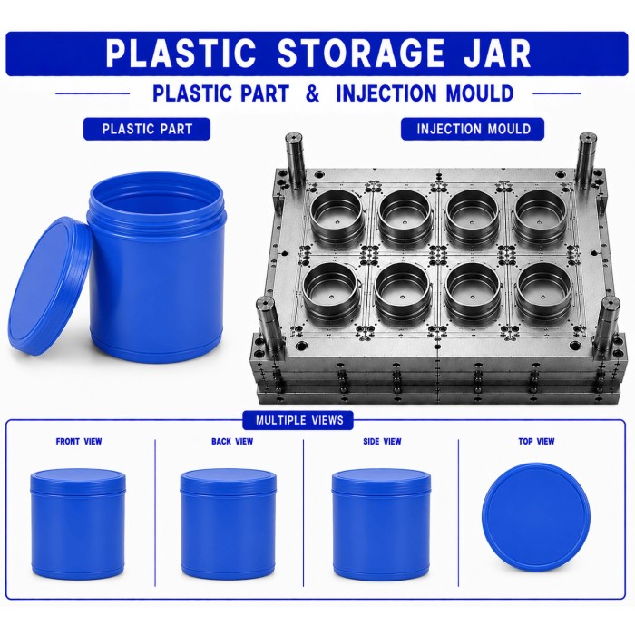 Plastic Storage Jar Mould and Moulding Service