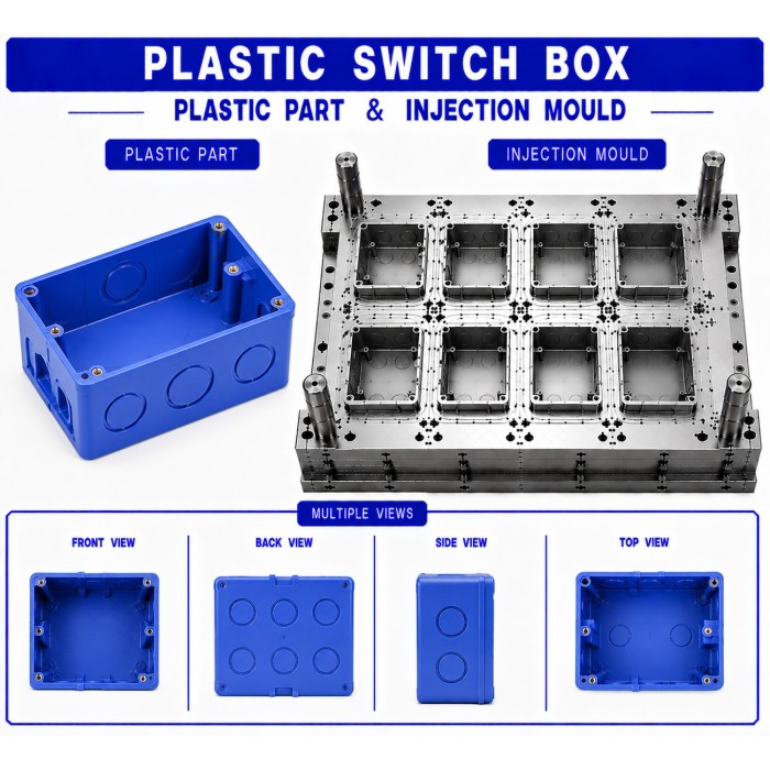 Plastic Switch Box Mould and Moulding Service Plastic Switch Box Mould and Moulding Service
