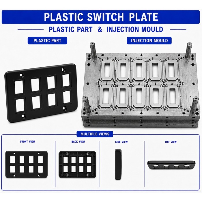 Plastic Switch Plate Mould and Moulding Service