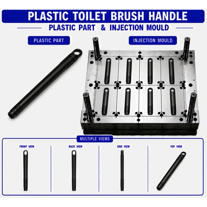 Plastic Toilet Brush Handle Mould and Moulding Service