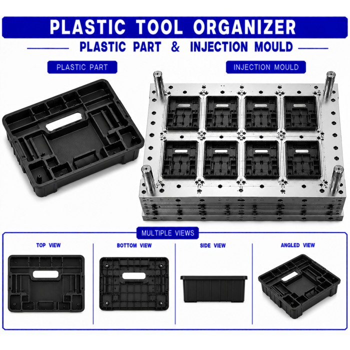 Plastic Tool Organizer Mould and Moulding Service
