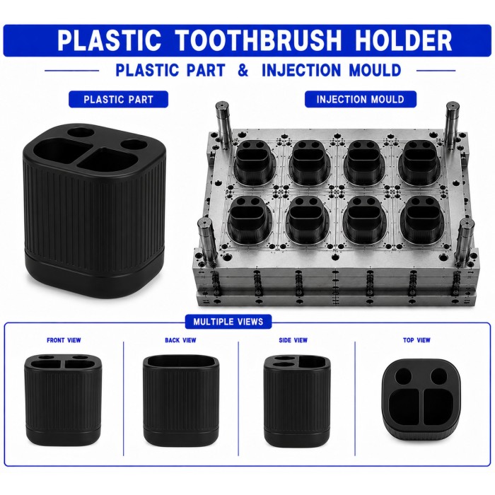 Plastic Toothpaste Holder Mould and Moulding Service