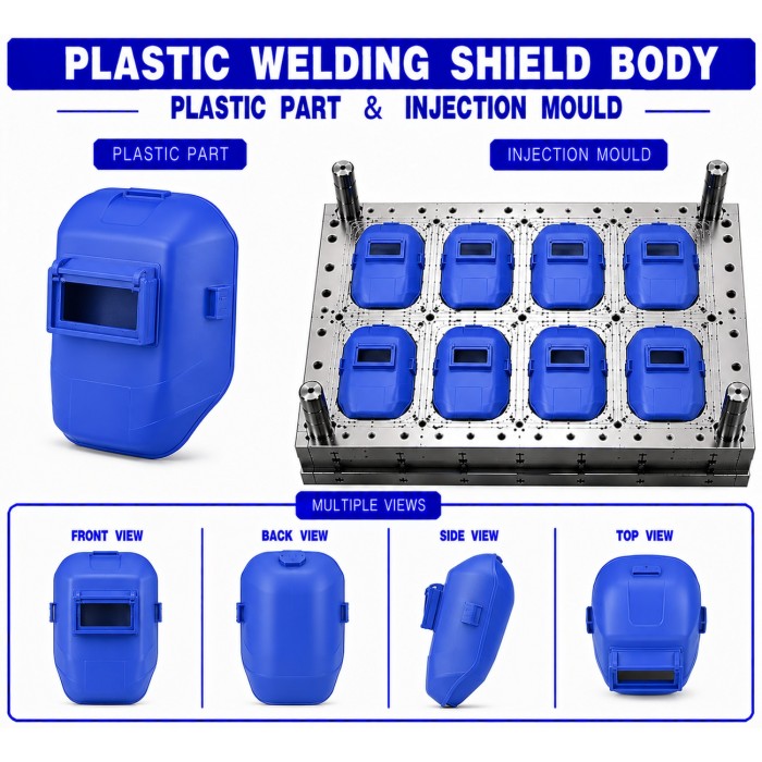 Plastic Welding Shield Body Mould and Moulding Service Plastic Welding Shield Body Mould and Moulding Service