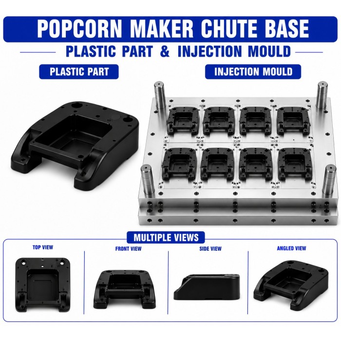 Popcorn Maker Plastic Chute Base Mould and Moulding Service Popcorn Maker Plastic Chute Base Mould and Moulding Service