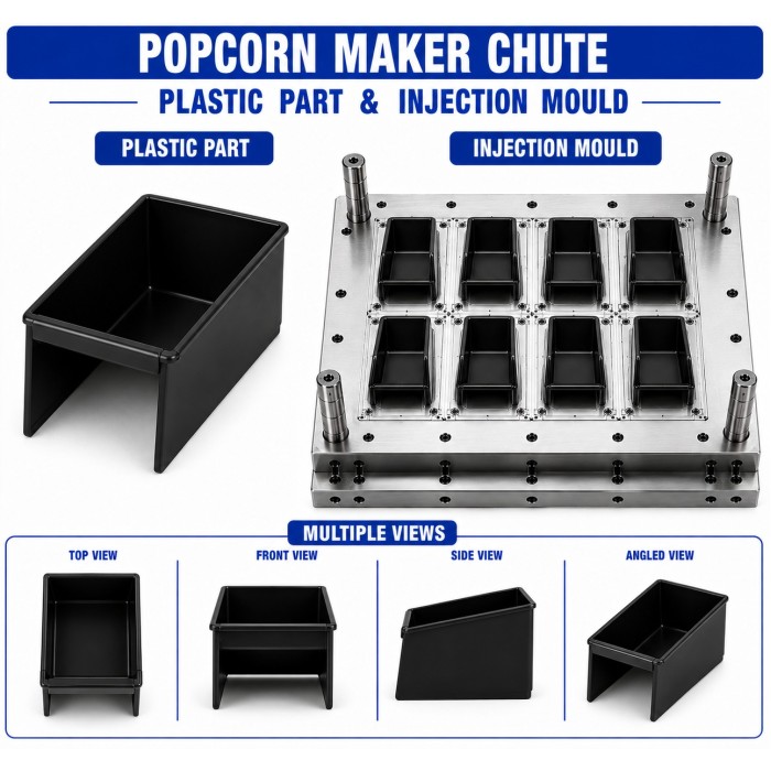 Popcorn Maker Plastic Chute Mould and Moulding Service Popcorn Maker Plastic Chute Mould and Moulding Service