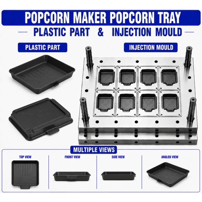 Popcorn Maker Plastic Popcorn Tray Mould and Moulding Service