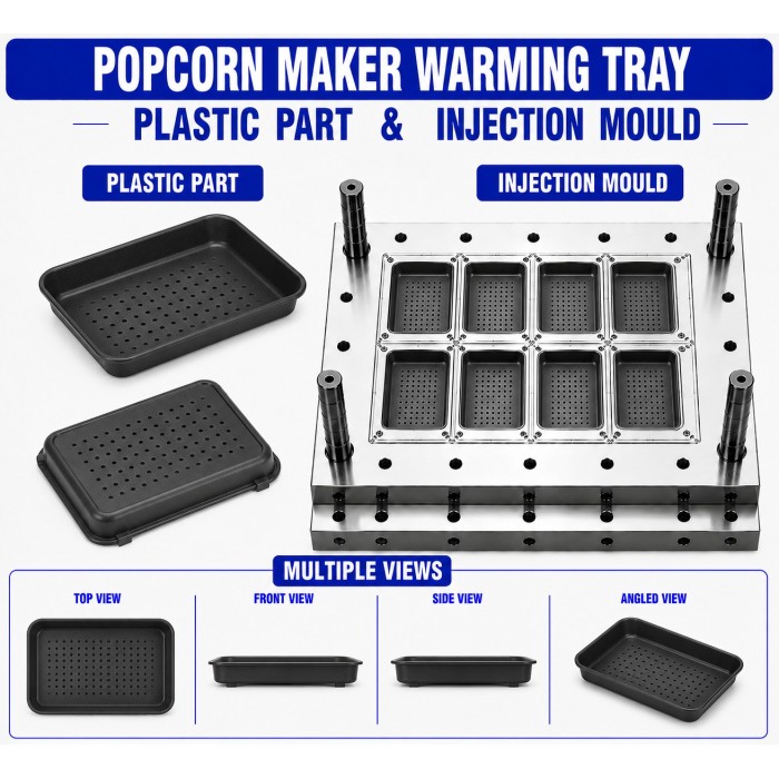 Popcorn Maker Plastic Warming Tray Mould and Moulding Service