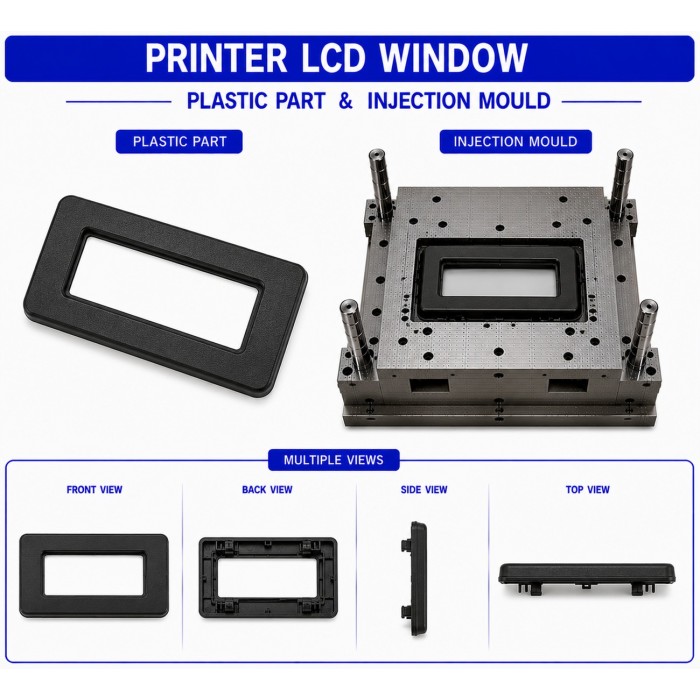 Printer Plastic LCD Window 