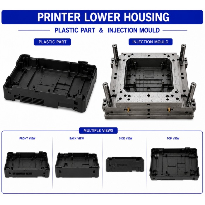 Printer Plastic Lower Housing