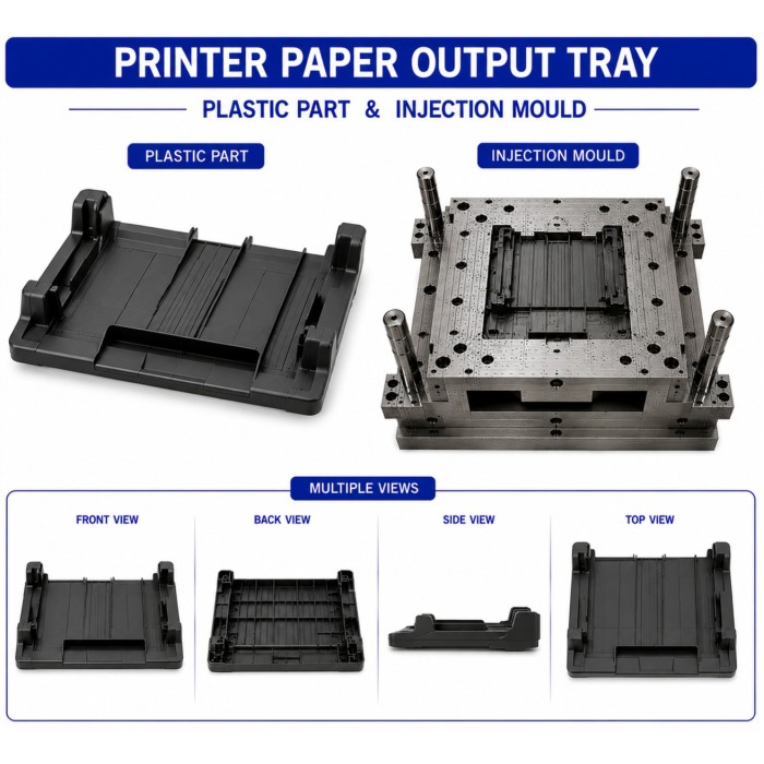 Printer Plastic Paper Output Tray