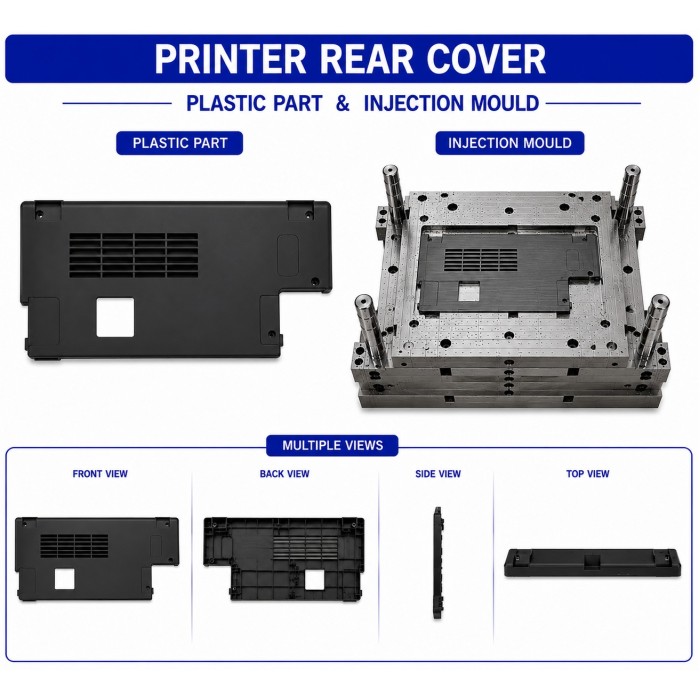 Printer Plastic Rear Cover 