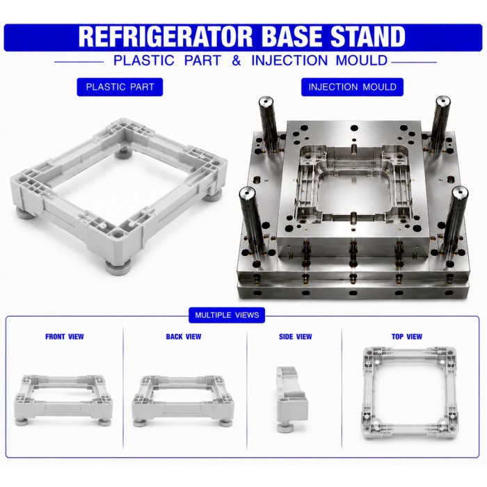 Refrigerator Plastic Base Stand 