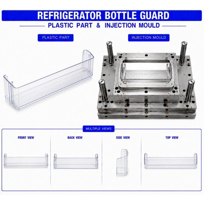 Refrigerator Plastic Bottle Guard Refrigerator Plastic Bottle Guard