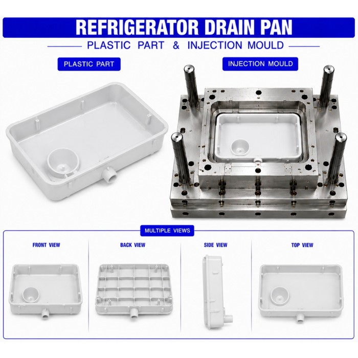 Refrigerator Plastic Drain Pan