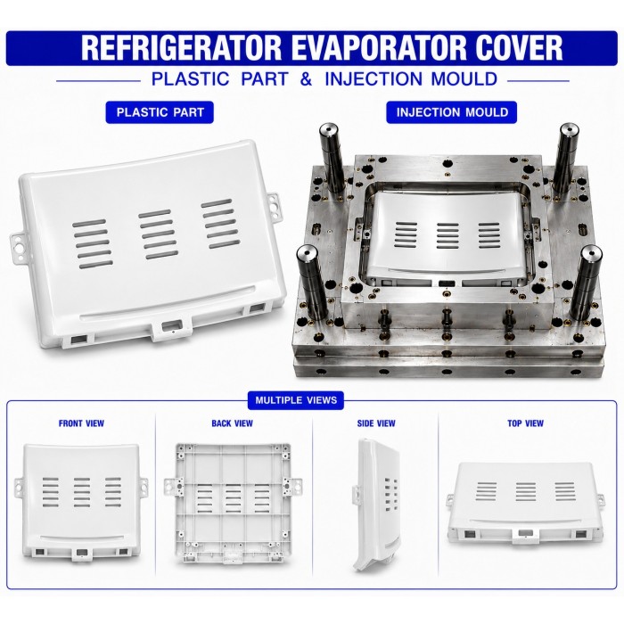 Refrigerator Plastic Evaporator Cover Refrigerator Plastic Evaporator Cover