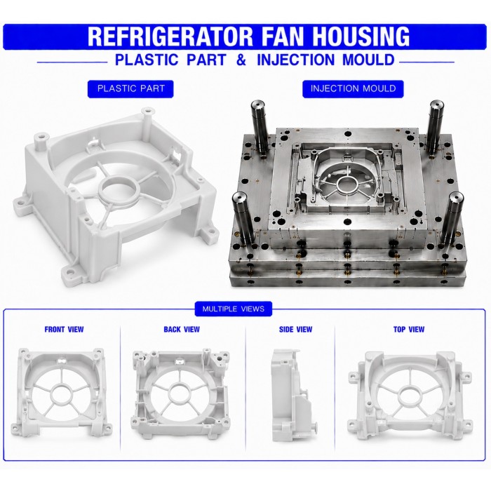 Refrigerator Plastic Fan Housing Refrigerator Plastic Fan Housing