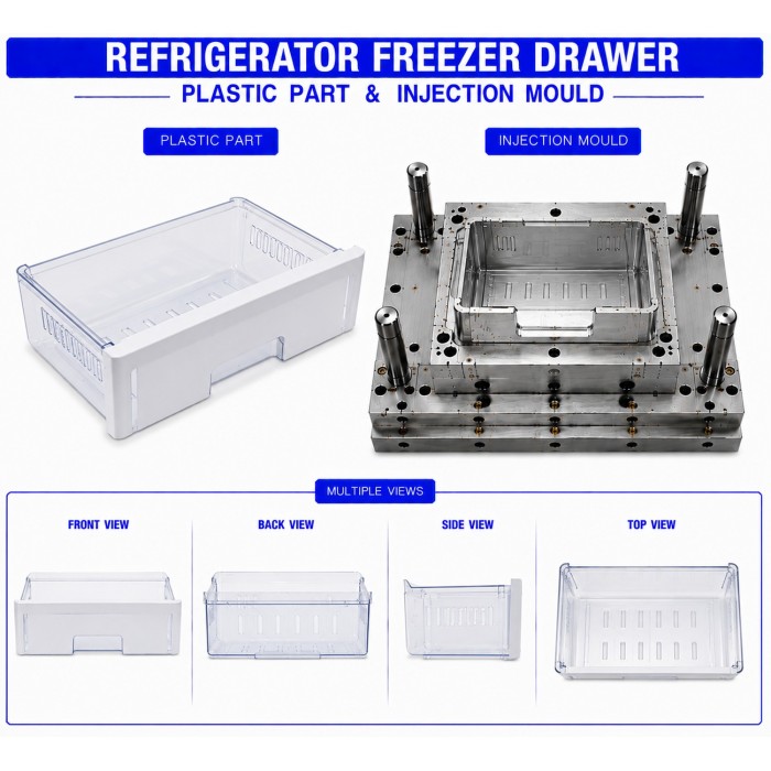 Refrigerator Plastic Freezer Drawer Refrigerator Plastic Freezer Drawer