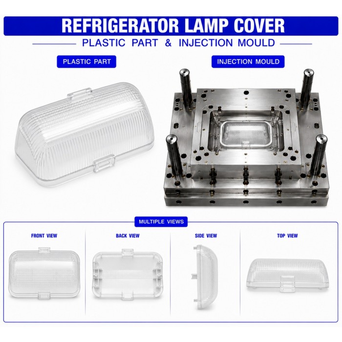 Refrigerator Plastic Lamp Cover