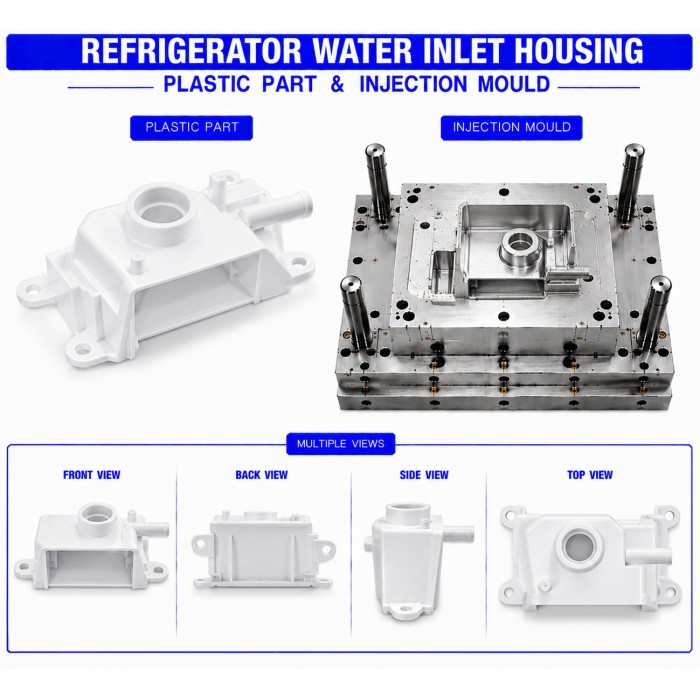 Refrigerator Plastic Water Inlet Housing Refrigerator Plastic Water Inlet Housing