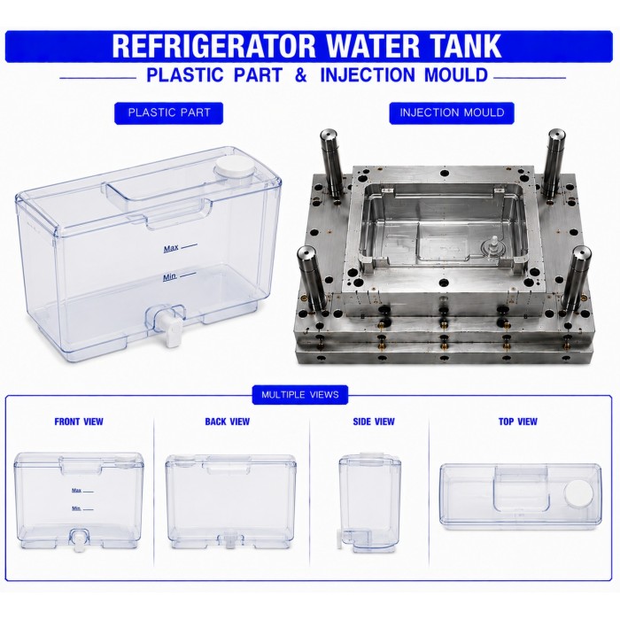 Refrigerator Plastic Water Tank Refrigerator Plastic Water Tank