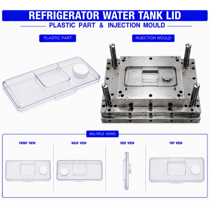 Refrigerator Plastic Water Tank Lid Refrigerator Plastic Water Tank Lid