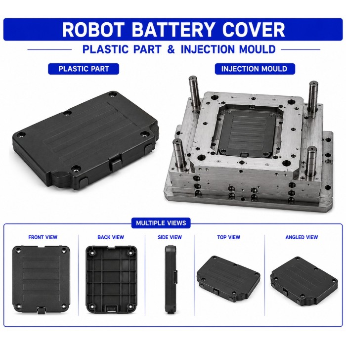 Robot Plastic Battery Cover Mould and Moulding Services Robot Plastic Battery Cover Mould and Moulding Services