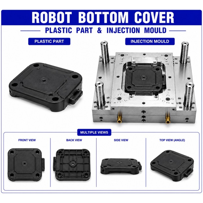 Robot Plastic Bottom Cover Mould and Moulding Services Robot Plastic Bottom Cover Mould and Moulding Services