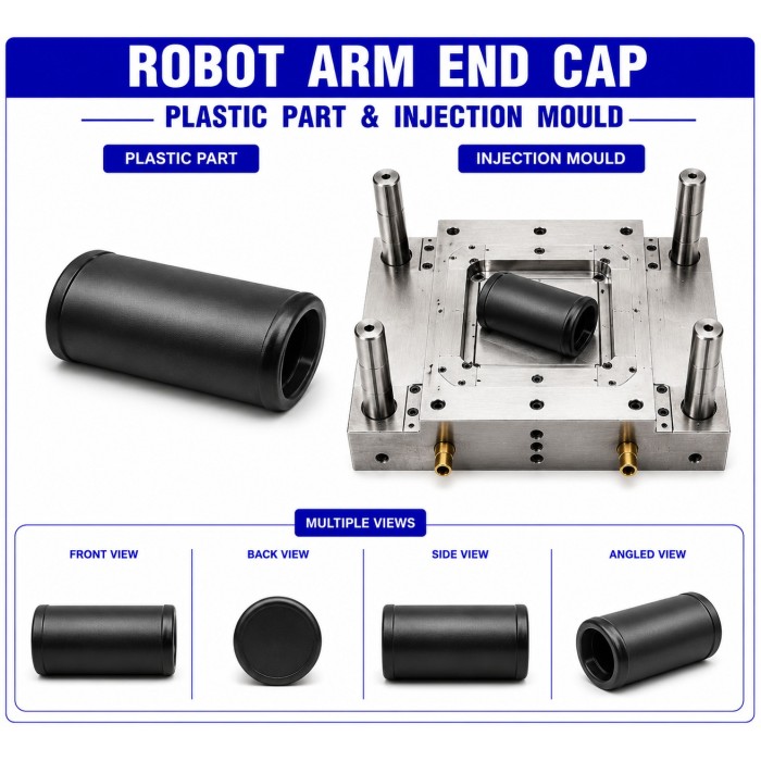 Robot Plastic End Cap Mould and Moulding Services